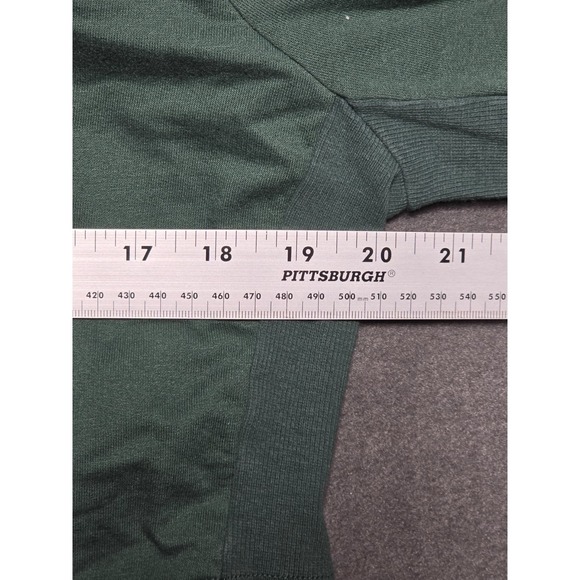 Gymshark Womens Medium Green Cropped Hoodie Long Sleeve Pullover Activewear - Picture 8 of 8